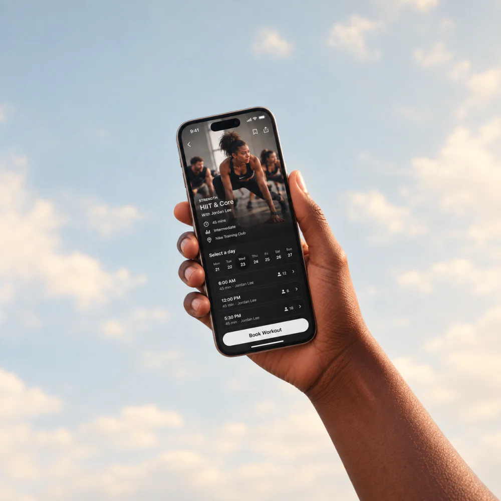 Mobile app interface shown on a phone